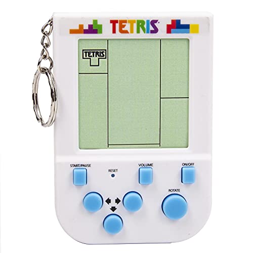 Tetris Keyring Handheld Arcade Game – Retro Mini Portable Tetris with 15 Levels.