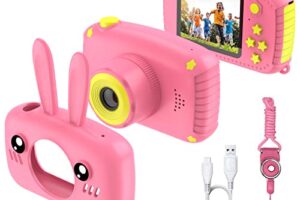 Kids Digital Camera for Girls 3-12 Years, 2″ Screen, 32GB SD Card – Creative Gifts