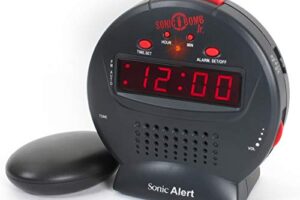 Geemarc Sonic Bomb Junior – Extra Loud Alarm Clock with Bed Shaker & Snooze