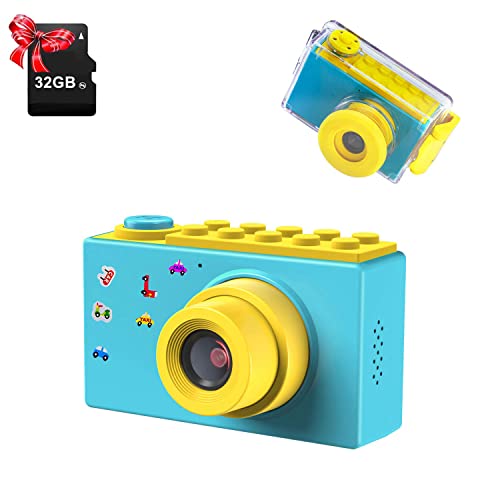 ShinePick Kids Waterproof Camera: 8MP, 1080HD, 4X Zoom, 2″ Screen – Perfect for Ages 3-12!