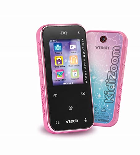 VTech KidiZoom Snap Touch Pink – Kids’ 5MP Camera with Music, Games & More!