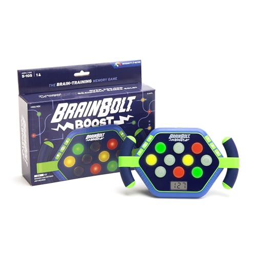 BrainBolt Boost: Fun Electronic Memory Game for Kids 5+, 3 Modes, Solo Play!