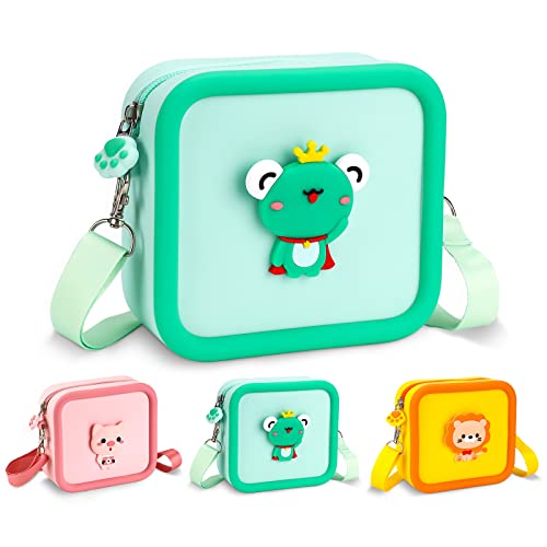 TOYOGO Kids Camera Case – Portable Silicone Bag for Ages 3+, Ideal for Digital Cameras (Green)