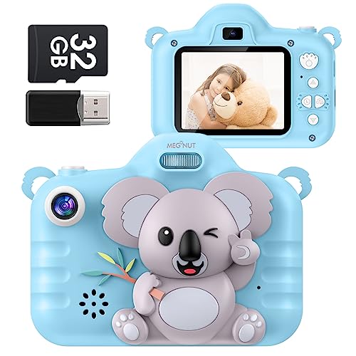 MEGNUT Kids Digital Camera – 48MP, Dual Lens, 1080P, 32GB, Perfect Gift for Ages 3-12