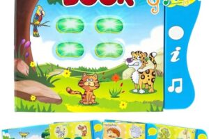 Boxiki Kids Animal Learning Sound Book – Fun Activities for Toddlers 1-2 Years