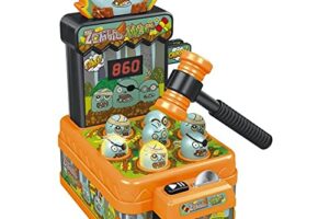 Whack-a-Mole Electronic Arcade Game with Coin & Hammers – Fun for All!