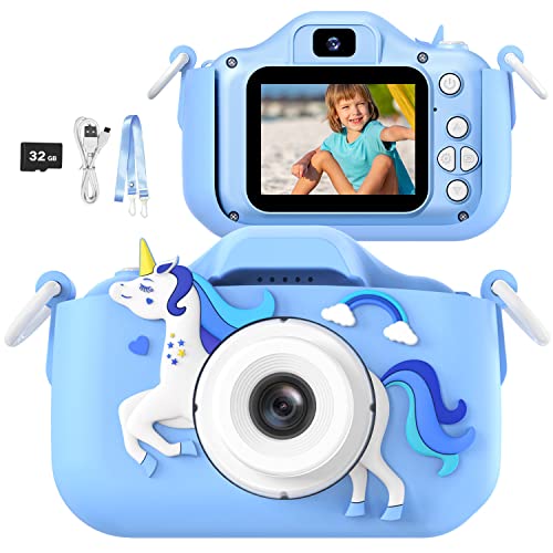 AONISE Kids Camera – Selfie & HD Video Recorder for Ages 3-12, 32GB SD Card