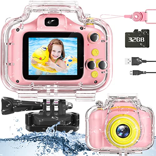 Miiulodi Kids Waterproof Camera – 1080P Digital Toy for Girls & Boys, Ages 3-8