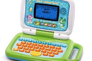 VTech 2-in-1 LeapTop Touch Laptop, Green – Learning Toy for Kids Ages 2+