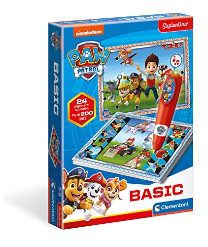 Clementoni Paw Patrol Educational Game for Kids 3+, Interactive Pen, Italian Version