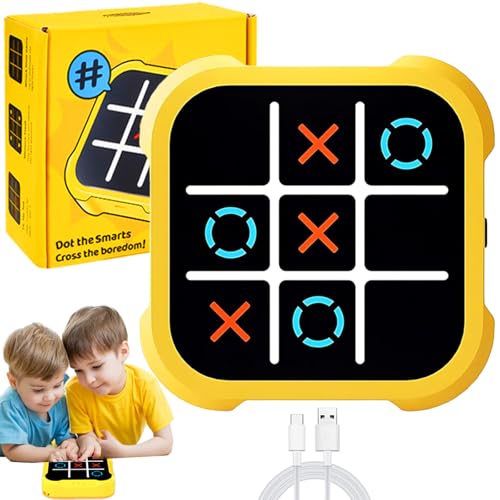 Compact 3-in-1 Tic Tac Toe & Puzzle Game for Family Fun, Travel, & Learning