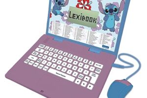 Disney Stitch Bilingual Educational Laptop: 124 Activities in English/French