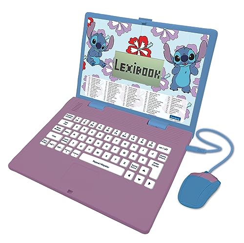 Disney Stitch Bilingual Educational Laptop: 124 Activities in English/French