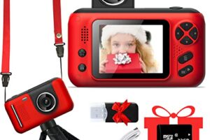 Kids Digital Camera with Flip Lens, HD Video, Portable Selfie Camera for Kids