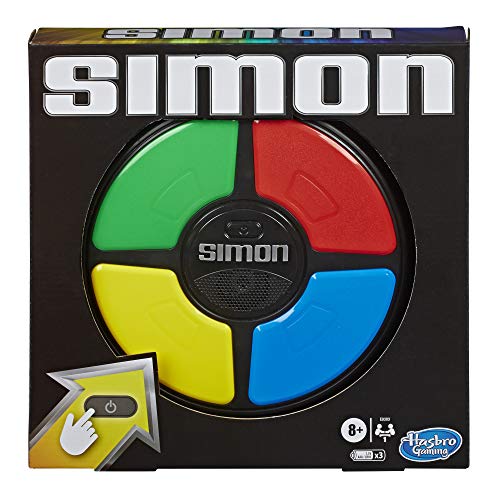 Hasbro Simon Electronic Memory Game – Classic Handheld Game for Ages 8+