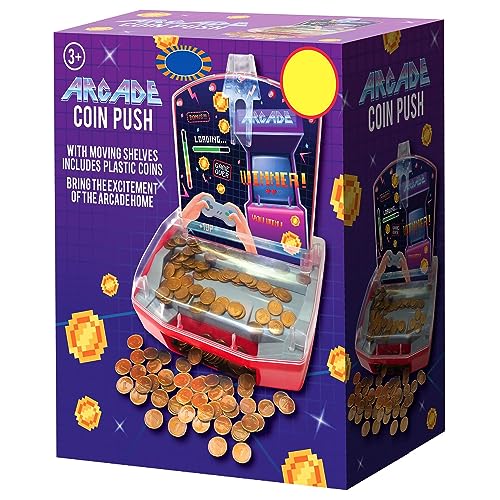 AJ Coin Push Machine – Colorful Battery-Operated Arcade Game for Kids