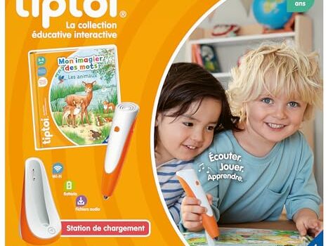 Ravensburger Tiptoi Starter Set Deluxe – Reader, Charging Station & Animal Book