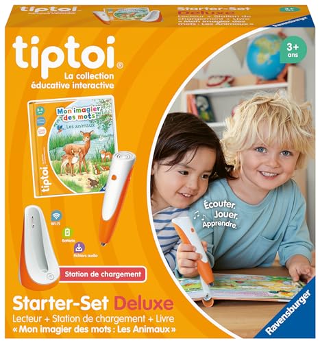 Ravensburger Tiptoi Starter Set Deluxe – Reader, Charging Station & Animal Book