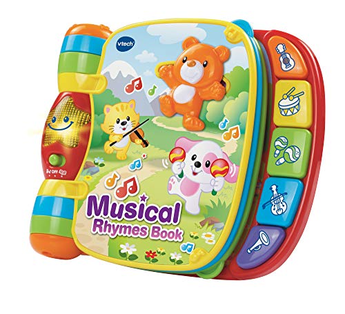 VTech Baby Musical Rhymes Book – Sensory Toy with Music, Lights & Sounds for Babies