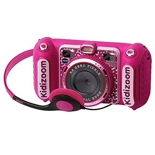 VTech Kidizoom Duo DX Camera for Kids – Pink, 10-in-1 Fun & Creativity!