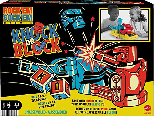 Rock ‘Em Sock’ Em Robots Knock or Block Edition – Fun Boxing Game for Kids