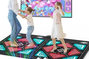 HAPHOM Wireless Dance Mat for Kids & Adults – Anti-Slip Playmat for TV & Games